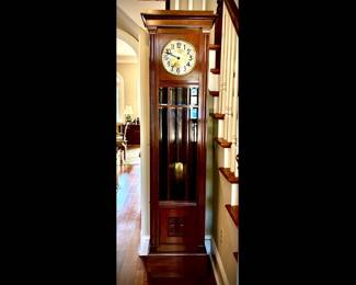 Authentic Art Deco Period German Tall Case Clock, possibly by the workroom of Gustav Becker