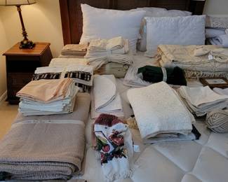 Some linens, more to be added, queen & king