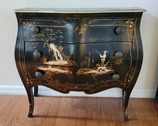 Oriental painted chest