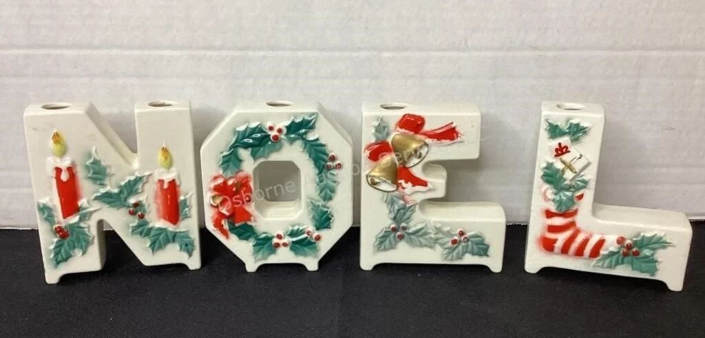 Vintage Lipper & Mann NOEL vases
