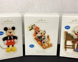 Hallmark Disney ornaments