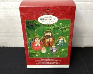 Hallmark Nesting Nativity ornaments