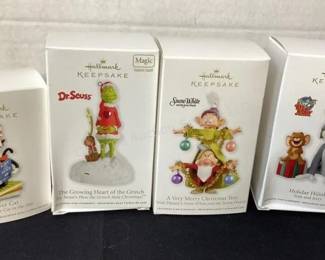Hallmark Dr. Seuss, Snow White, Tom & Jerry ornaments
