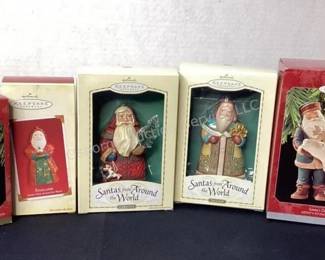 Hallmark Santa ornaments