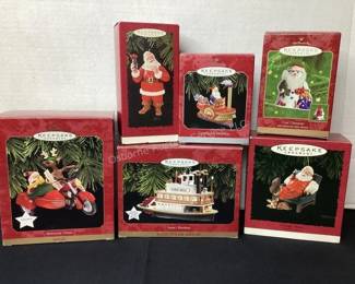 Hallmark Santa ornaments