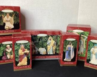 Hallmark Nativity ornaments