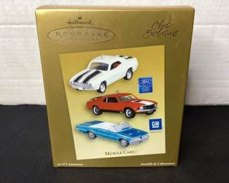 Hallmark Muscle Car ornaments