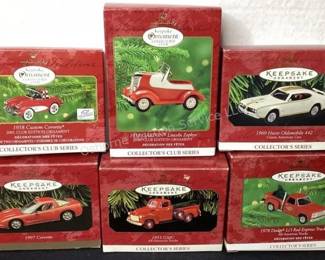 Hallmark car ornaments