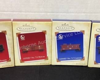 Hallmark Lionel train ornaments