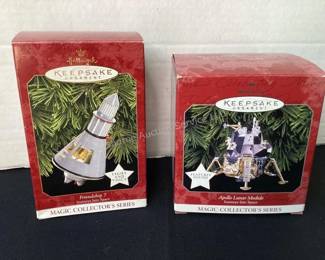 Hallmark space ornaments