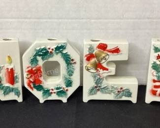 Vintage Lipper & Mann NOEL vases