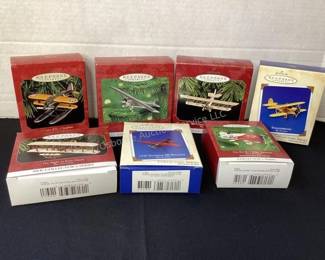 Hallmark plane ornaments