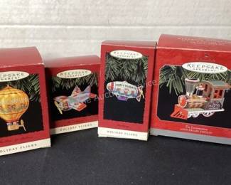 Hallmark tin ornaments