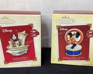 Hallmark Disney Mickey Mouse ornaments