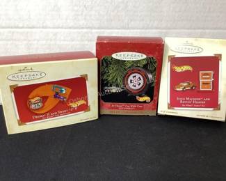 Hallmark Hot Wheels ornaments