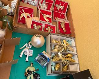 Sterling Silver & Elvis Ornaments