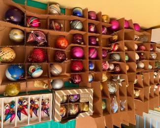 Colorful Ball Ornaments, Clowns, Stars, and more