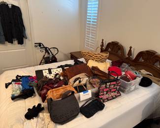 Vera Bradley, Coach, Snakeskin, sequined purses