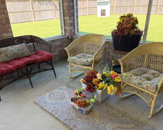 Rockers, Settee, Artificial Flowers