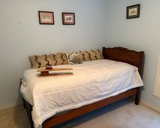 Solid Wood Twin Bed from 1800s