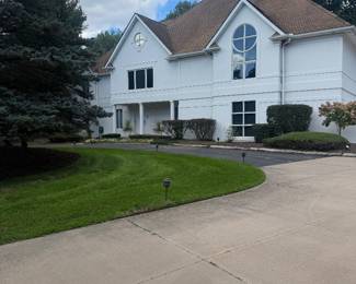 Front of house where you will line up to enter.