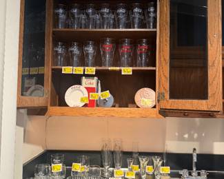 Coca-cola collection and bar ware 