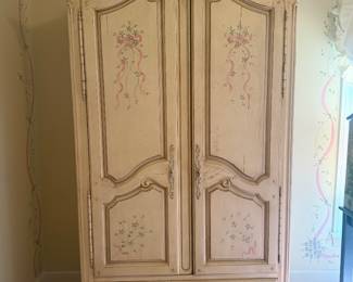 Thomasville Hand painted Armoire