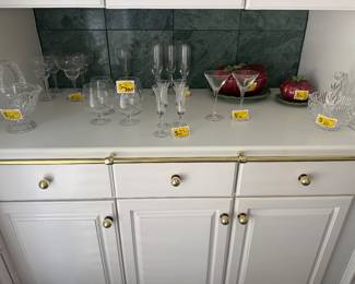 Crystal, bar ware