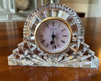 Waterford crystal clock