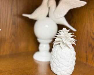 Porcelain Pineapple and Doves