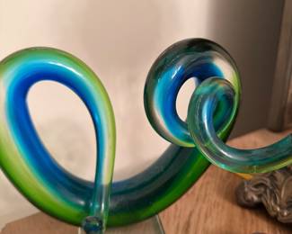 large art glass free form sculpture