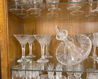 Huge collection of stemware, waterford, Irish Crystal