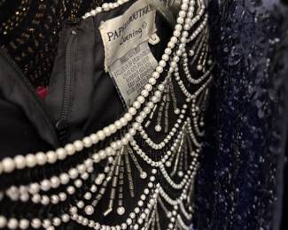 detail on a beaded dress