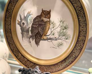 Beautiful porcelain Plate with gilded edges