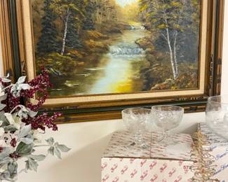 vintage oil on canvas 