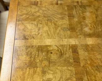 closer view of the the rectangular dining table