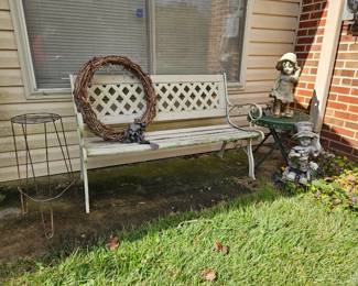Statues are not concrete (outdoor resin type)