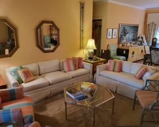 Maisonette Jansen Italian Directoire 1970's Style Steel & Brass Hexagonal Coffee Table
