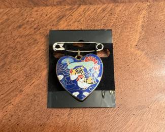 cloissonne’ style puff pendant