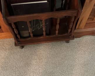 Magazine rack & local year books
