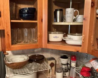 Corning ware, etc.