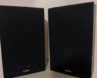 Pair of bookshelf stereo speakers