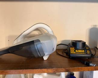 DeWalt cordless handheld vacuum with charger