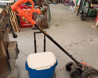 Leaf blower, rolling cooler and lawn edger