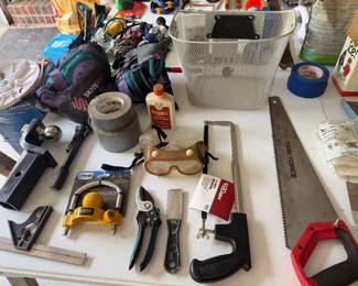 Hand saws, clamps, pruners and assorted hand tools