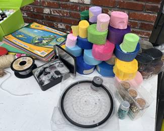 Ribbion and art supplies 
