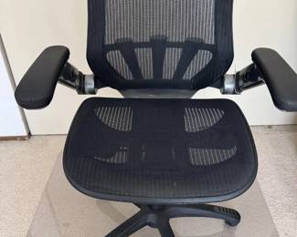 Ergonomic Black Mesh Office Task Chair with Adjustable Headrest and Armrests
