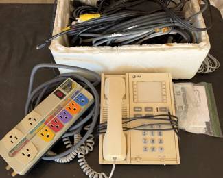 Vintage Monster Power HT800 Home Theater PowerCenter Surge Protector ATT Phone