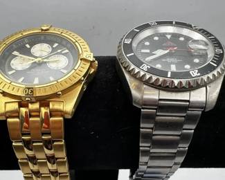 Vintage Armitron Quartz Tachymeter Watch, Diver Style Watch and Kiwanis Pin Lot