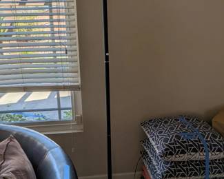 Tall Hunter Green Torchiere Floor Lamp with ThreeWay Dimmer Switch